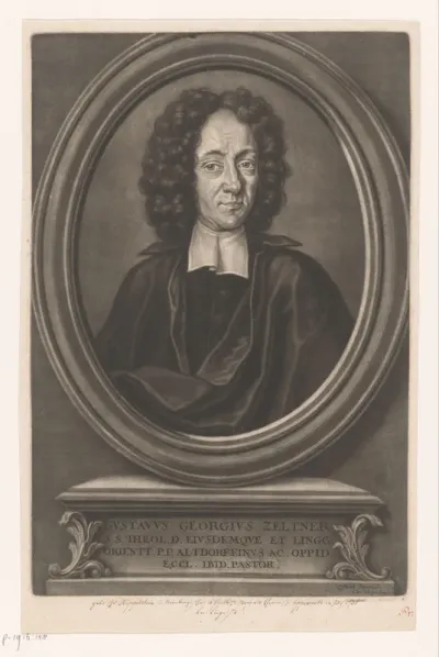 Portret van Gustav Georg Zeltner