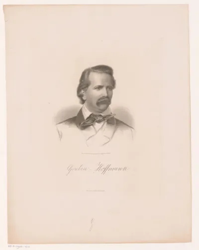 Portret van Gustav Heinrich Graben-Hoffmann