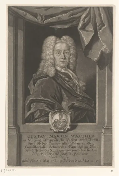 Portret van Gustav Martin Walther