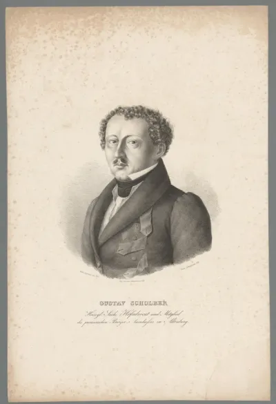 Portret van Gustav Scholber