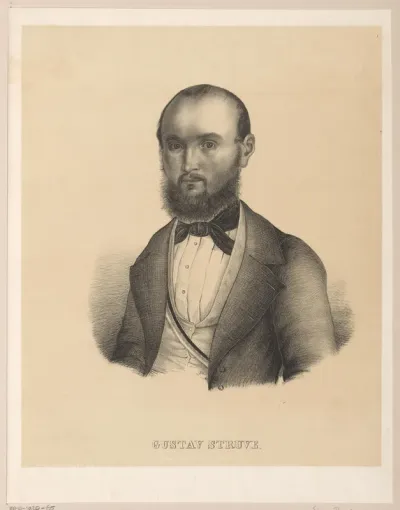 Portret van Gustav Struve