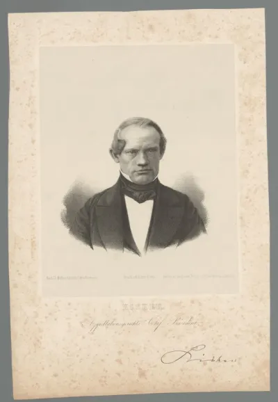 Portret van Gustav Wilhelm Kisker