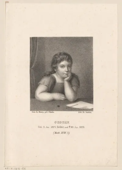 Portret van Gustav
