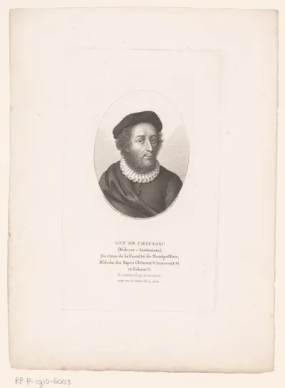 Portret van Guy de Chauliac
