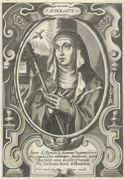 Portret van H. Scholastica