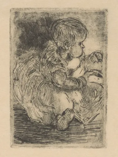 Portret van H.W. Mouton als baby