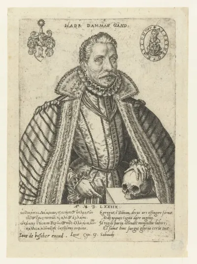 Portret van Hadrianus Damman