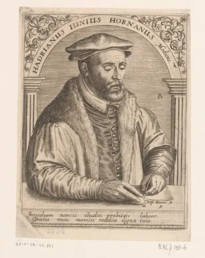 Portret van Hadrianus Junius