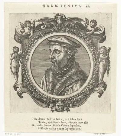 Portret van Hadrianus Junius