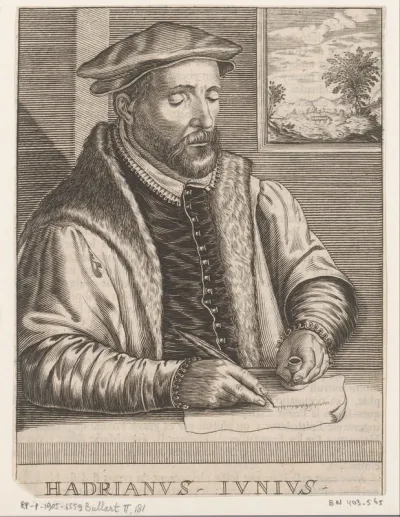 Portret van Hadrianus Junius
