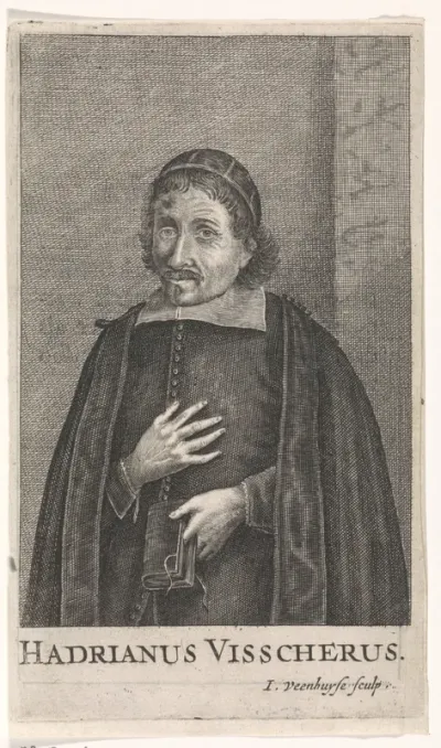 Portret van Hadrianus Visscherus, predikant te Oude Nieudorp