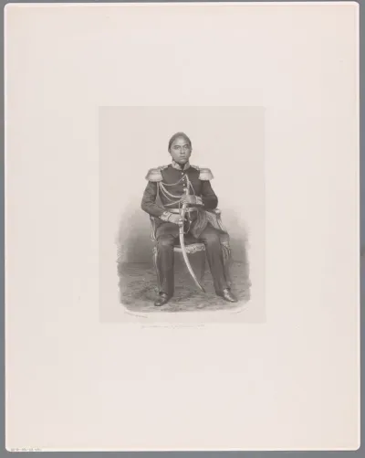 Portret van Hamangkoe Boewono VI, de sultan van Jogyakarta