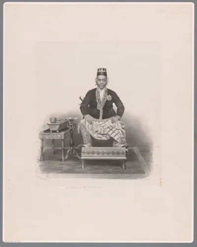 Portret van Hamangkoe Boewono VI, sultan van Jogyakarta