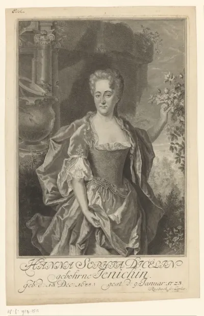 Portret van Hanna Sophia Dicelius
