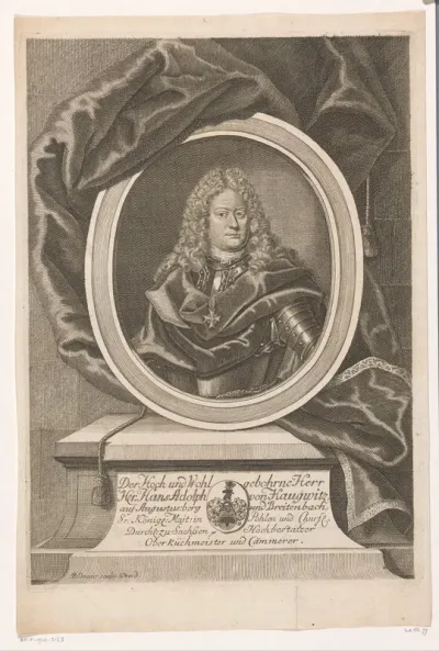 Portret van Hans Adolph von Haugwitz