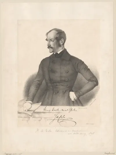 Portret van Hans Alfred Erbe