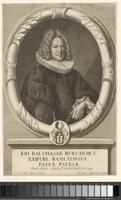Portret van Hans Balthasar Burckhardt