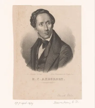 Portret van Hans Christian Andersen