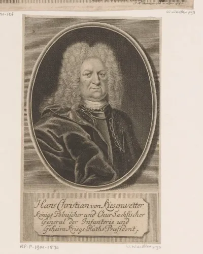 Portret van Hans Christian von Kiesenwetter