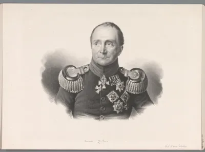 Portret van Hans Ernst Karel von Zieten