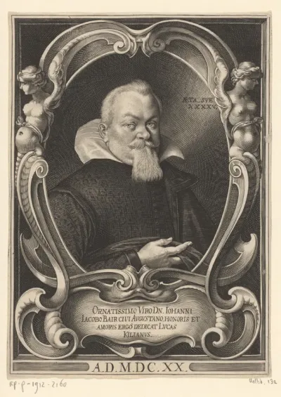 Portret van Hans Jacob Bair op 45-jarige leeftijd