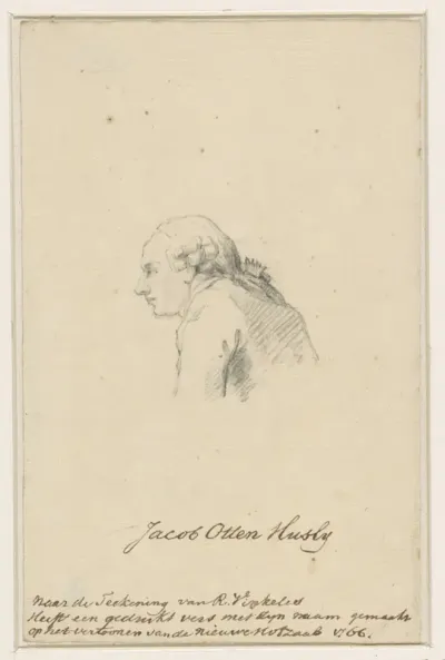 Portret van (Hans) Jacob Otten Husly
