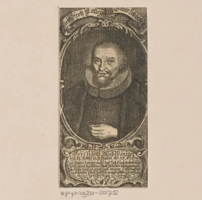 Portret van Hans Jacob Weniger op 56-jarige leeftijd
