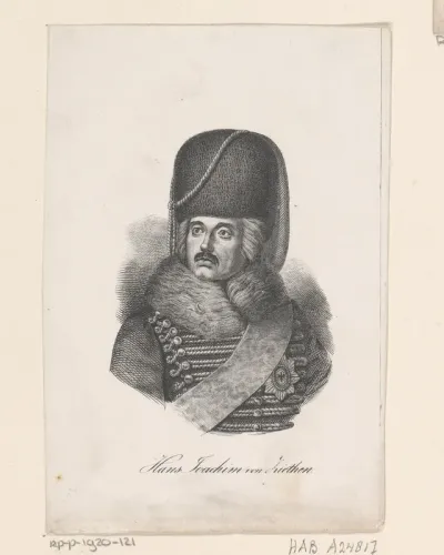 Portret van Hans Joachim von Zieten