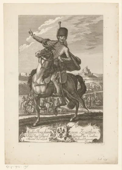 Portret van Hans Joachim von Zieten