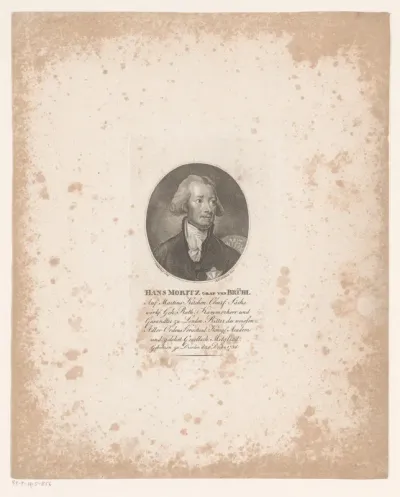 Portret van Hans Moritz von Brühl