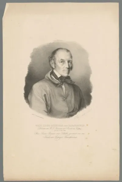 Portret van Hans Veit Friedrich Schnorr von Carolsfeld