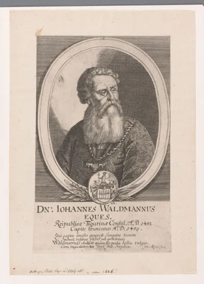 Portret van Hans Waldmann