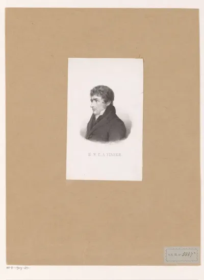 Portret van Hans Willem Cornelis Anne Visser