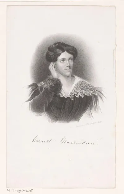 Portret van Harriet Martineau