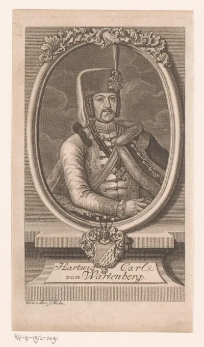 Portret van Hartwig Karl von Wartenberg