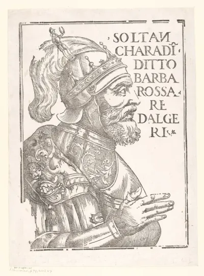 Portret van Hayreddin Barbarossa
