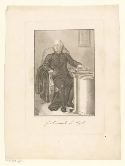 Portret van Hebraist Giovanni Bernardo De Rossi