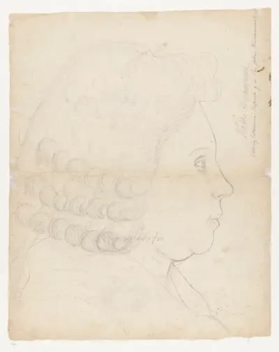 Portret van Hedwig Catharina Wimermark
