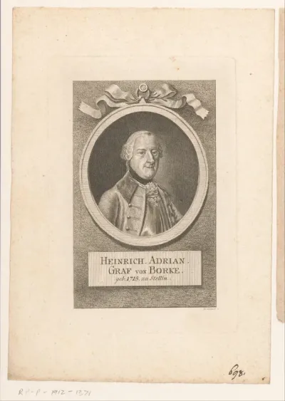 Portret van Heinrich Adrian Graf von Borcke