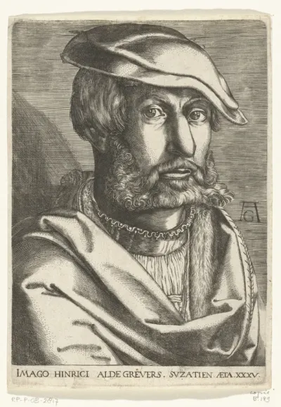 Portret van Heinrich Aldegrever