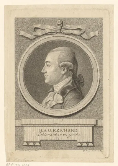 Portret van Heinrich August Ottokar Reichard