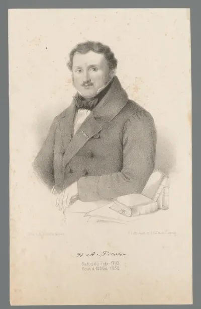 Portret van Heinrich August Pierer