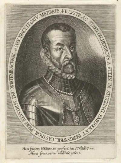 Portret van Heinrich baron van Stein te Stotzingen