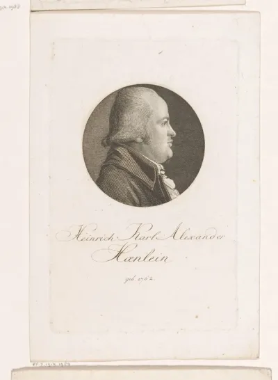 Portret van Heinrich Carl Alexander Hänlein