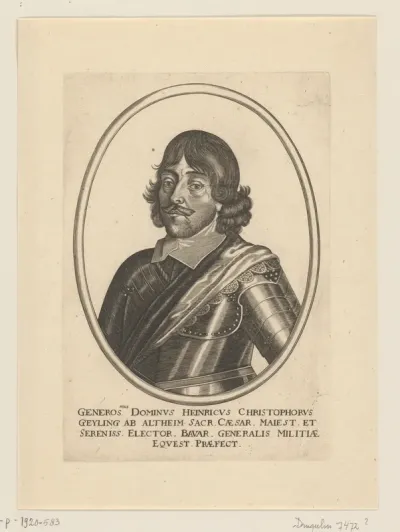 Portret van Heinrich Christoph Geyling von Altheim