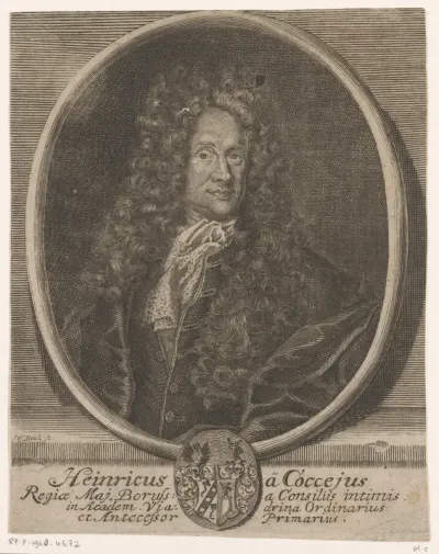 Portret van Heinrich Cocceji