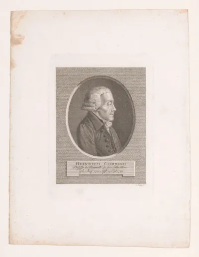 Portret van Heinrich Corrodi