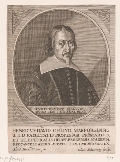 Portret van Heinrich David Chuno