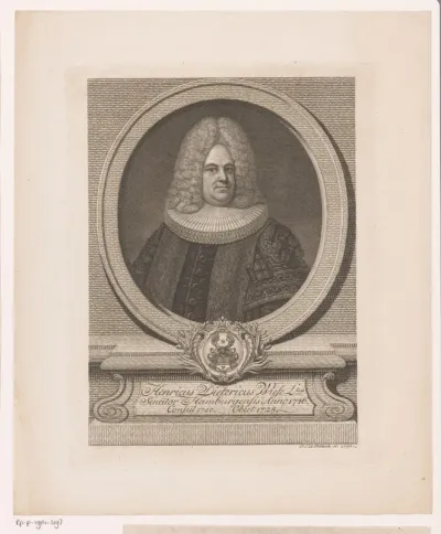 Portret van Heinrich Dieterich Wiese