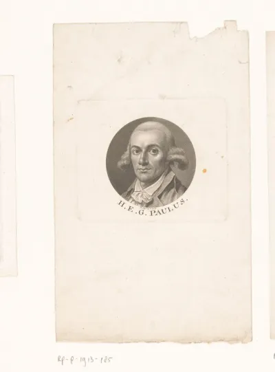 Portret van Heinrich Eberhard Gottlob Paulus